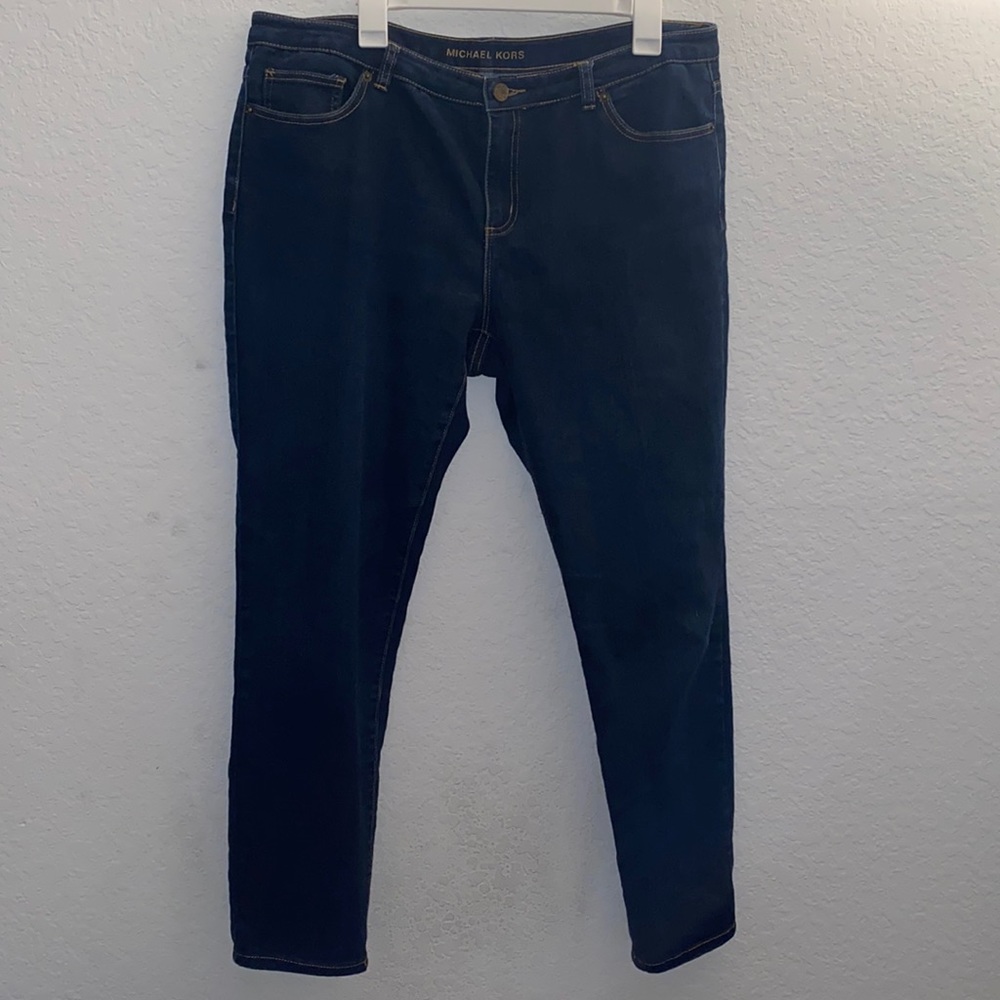 Michael Kors Skinny Jeans Gold Signature MK Logo